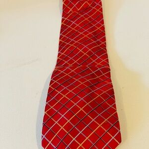 Claiborne red stripe tie